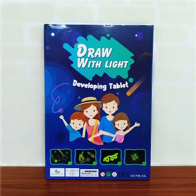 China Kids Draw With Light Sketch Board Fun Drawing With Lights for sale