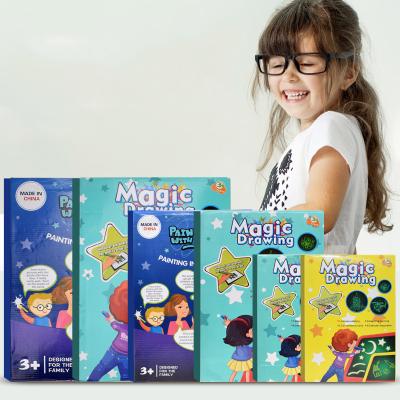 China Children Kids Fun Drawing Protective Board Glow in the Dark with Light Suction Led Drawing Board for Baby for sale