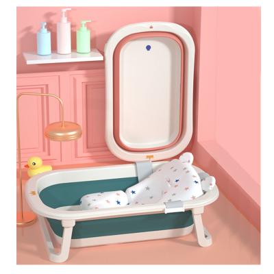 China Baby Cleaning Portable Plastic Baby Bath Tub For Kids Folding Baby Tub for sale