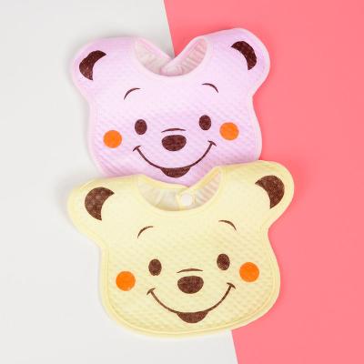 China BPA Free 100% Cotton Best Absorbent Adjustable Baby Bibs for sale