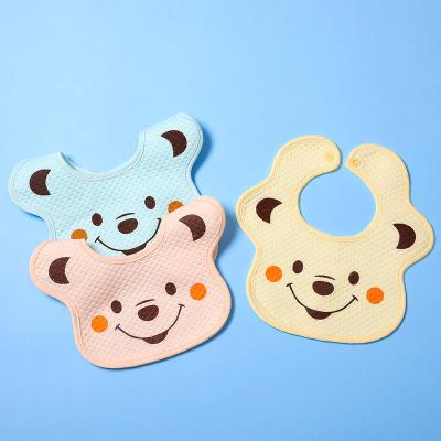 China BPA Free Soft Waterproof Cotton Bibs For Baby Feeding Bib for sale