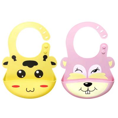 China New Product BPA Free Baby Bib Bib Waterproof Silicone Baby Bib Set for sale