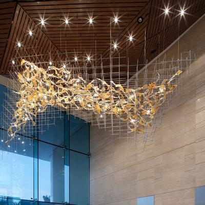 China High Quality Modern Hotel Banquet Chandelier Large Luxury Modern Led Hall Villa Dining Room Commercial Chandelier Light for sale