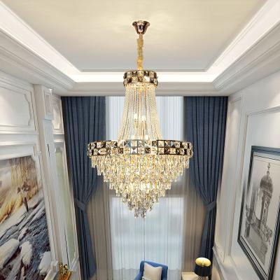 China Wholesale Price Living Room Villa Hotel Lobby Chandelier Crystal Luxury Modern Led Light for sale