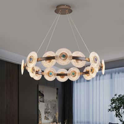 China Modern home living room lamp new product decoration iron luxury hanging led chandelier for sale