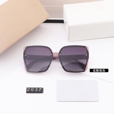 China 2022 luxury oversized ladies metal polarized designer sunglasses wholesale Fahion sunglasses for sale