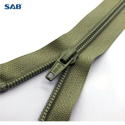 China High Quality ECO Auto Lock Recycle Nylon Zipper For Garment & Bags & Luggage & Shoes for sale