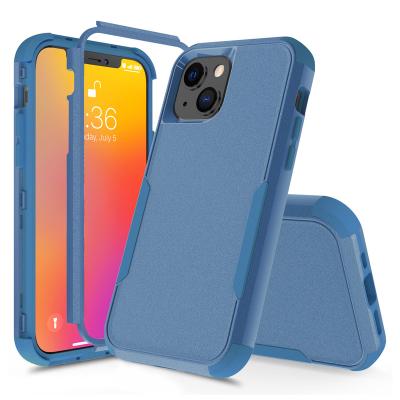 China New Shockproof 3 in 1 Armor Cover Mobile Phone Case For Iphone 13 Series Super Protective Phone Cases Please Watch The Video for sale