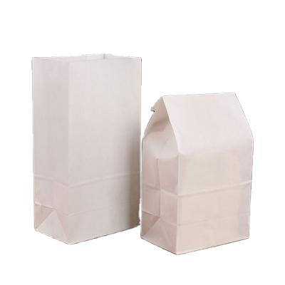 China Biodegradable Food Grade Paper Bread Kraft Paper Bags Which Accept Customized Logos for sale