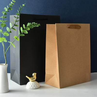 China Recyclable Fine Kraft Paper Gift Bags Are Available In Custom Sizes for sale