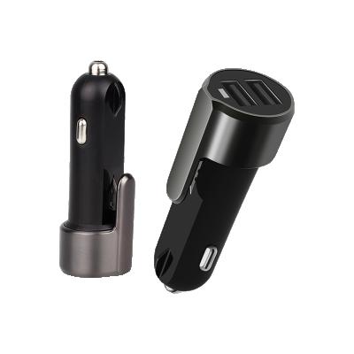 China Backup Use+Phone Escape Charging 3-in-1 New Design 5v 3a 3.1a LED Lighting Safety Hammer Dual USB UL2089 Car Charger for sale