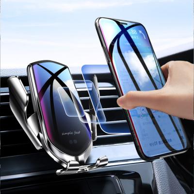 China Qi Fast Charging + Infrared Sensor 10W Qi Car Charger Auto Fast Charging Cell Phone Fast Charging Wireless Holder For Car for sale