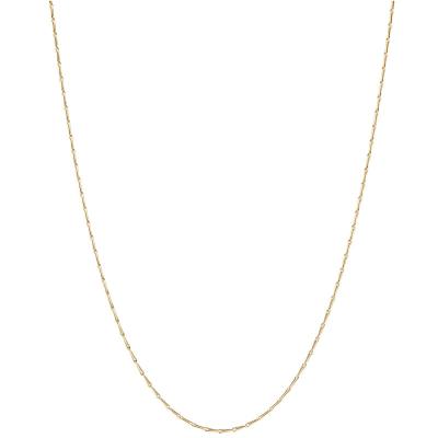 China FASHIONABLE QLEESI 2022 Classic Woman Gifts 18K Gold Plated Silver Cuban Clavicle Choker Chain Necklace 925 for sale