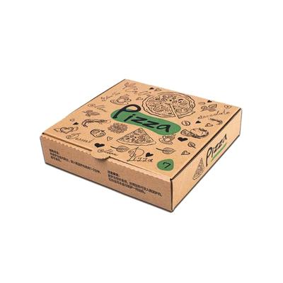 China Recycled Materials Manufacturer Wholesale Custom Corrugated Paper Food Box Brown Latest Design Pizza Boxes With Logo for sale