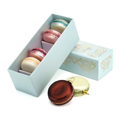 China Recycled Materials Wholesale Brown Food Box Latest Design Corrugated Paper Macarons Paper Box Manufacturer for sale