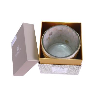 China Recycled Materials Manufacturer Wholesale Latest Design Luxury Candle Jars With Lid And Boxes for sale