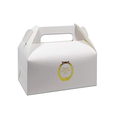 China Recycled Materials Wholesale Manufacturer Latest Custom Design Luxury Cake Box With Handles for sale