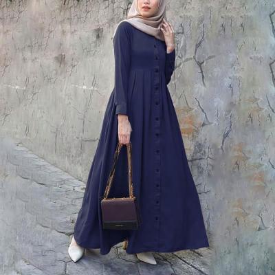 China Daily Prayer Muslim Robe Custom Made Muslim Maxi Dress Hijab Long Dress Waist Support Muslim Wear Dress for sale