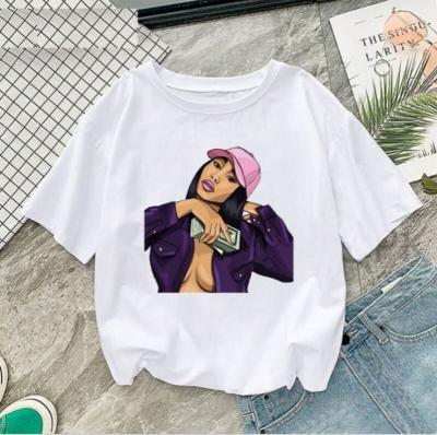 China Wholesale QUICK DRY Wholesale Women's T-shirt Funny Color Women's Retro Shirt T-shirt for sale