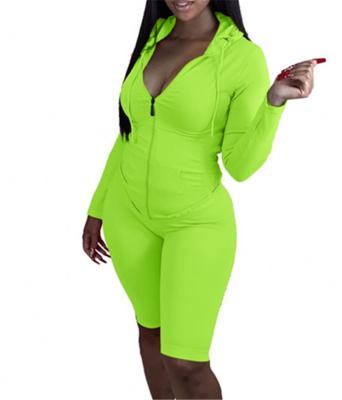 China 2021 Viable Wholesale Fashionable Women's Two-Piece Shorts Set Women's Tracksuit for sale