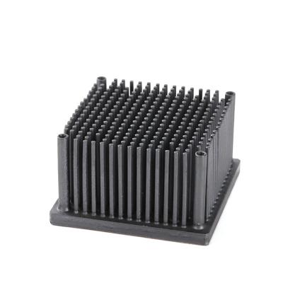 China LED Lights Cnc Machining Extrusion Cold Copper Heatsinks 60*60*30mm-01 gpu cpu forged pin fin copper heatsink for sale