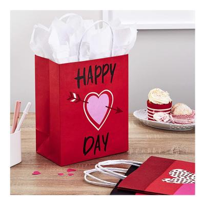 China New Recyclable Custom Craft Printing High-end Exquisite Birthday Party Gift Packaging Paper Bags for sale