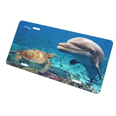 China Popular Custom High Quality Underwater Aluminum Sublimation Printing Maker Blank Number Plate Models for sale