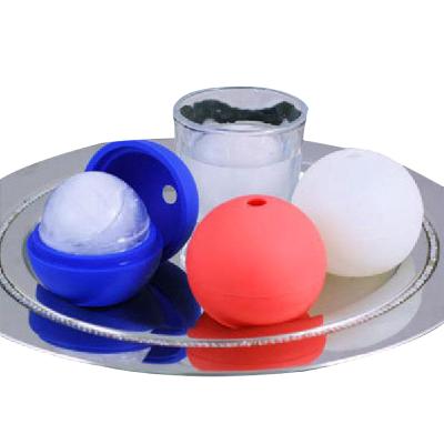 China Ice Maker Food Grade Customized Silicone Ice Cube Maker Ice Ball Ball Shaped Single Tray For Bar for sale