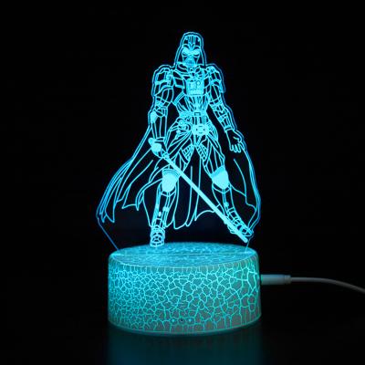 China ARTEMO Modern Hot Selling Rechargeable 3D Night Light Slit Base For Acrylic Led 3d Illusion Light Lamp for sale