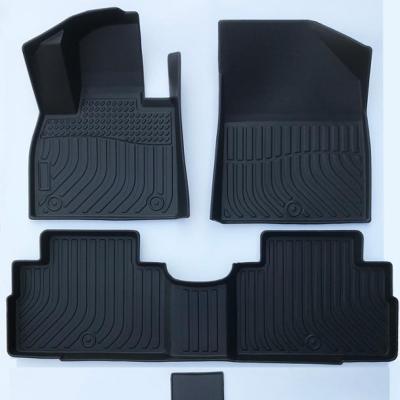 China Car Interior Floor Strip Car Floor Mats XPE All Weather Odorless Car Floor Liner For Hyundai Palisade Car Mat for sale