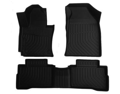 China Luxury Auto Accessories Cargo Liner Strip 3D Car Floor Mats Carpet For Ssang Yong Tivoli Korando for sale