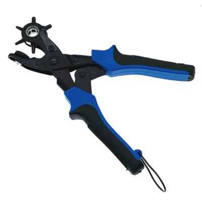 China Multifunctional Repair Watch Tool Belt Hole Puncher Pliers with 6 Holes Turning Leather Hole Puncher for sale