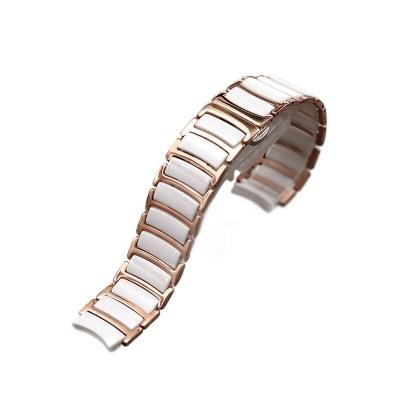 China Unisex Watch Strap Crescent Ceramic Watch Accessories 21mm Watch Strap for sale