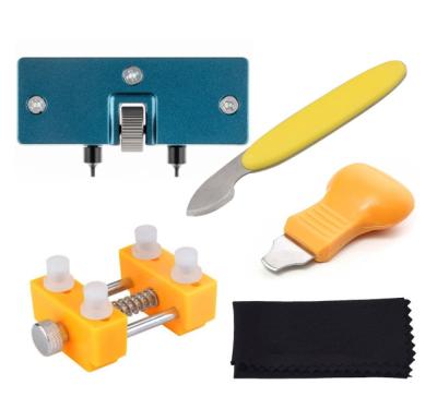 China Professional Adjustable Watch Case Opener Back Repair and Battery Replacement Tool Kit for sale