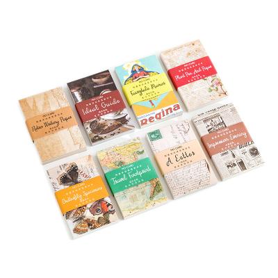 China Life Diy Retro Vintage Loose-leaf Memo Pad Diy Decoration Journal Scrapbooking Letter Material Backing Paper Memo Pad for sale