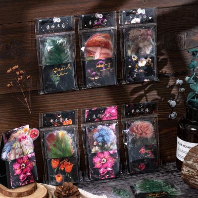 China As Yesterday's Retro Photos Vintage Flower Bedroom Diary PET Sticker DIY Scrapbooking Package Decoration Paper Material Paper Label for sale