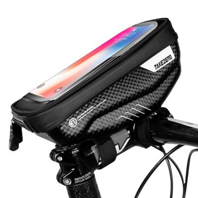 China waterproof & Takezero E1 Sensitive Waterproof Touchscreen Touchscreen Handlebar Front Phone Pouch Frame Bicycle Cycling Bag For Outdoor Sport for sale