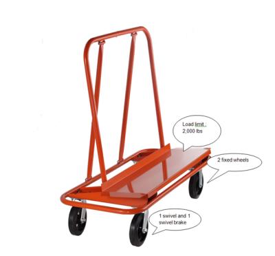 China Industrial Drywall Trolley Trolley Four Wheels Steel Industry Trolley for sale