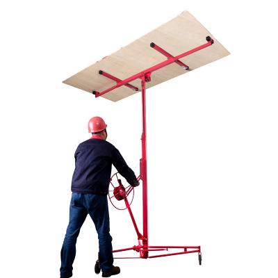 China Construction worksÂ   Red Tools Red Drywall Panel Lifter Construction Hoist 16' for sale