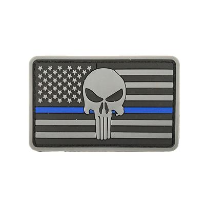 China Hot Selling Handmade 3D Patches USA Flag PVC Patch Custom American Flag Rubber Patches In Different Colors for sale