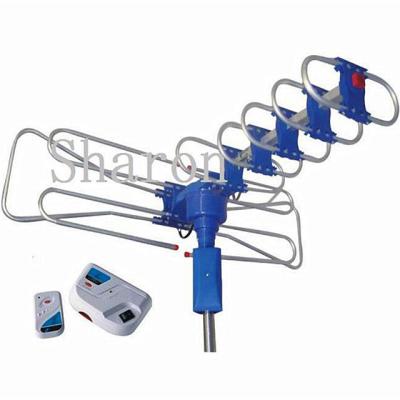 China Aluminum Cheap Rotating Remote Control Analog TV Antenna DT-808C Factory Supply for sale