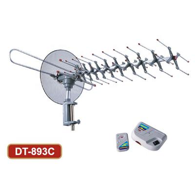 China 360 Degree Rotation HDTV Remote Control Amplified Outdoor Antenna DT-893C for sale