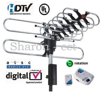 China No. Steel Remote Control Rotating Outdoor Outdoor Antenna. HDTV Antenna Model DT-920C Dvb-t TV With Amplifier Wall Mount High Gain Male for sale