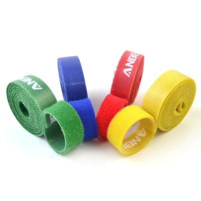 China Reusable Double Sided Hook And Loop Tape Compound Hook And Loop For Bundling Cable for sale