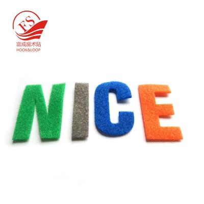 China Adhesive Hook Loop Kids Alphabet Letters , Hook Loop Patches Decorative Wall Letters for sale