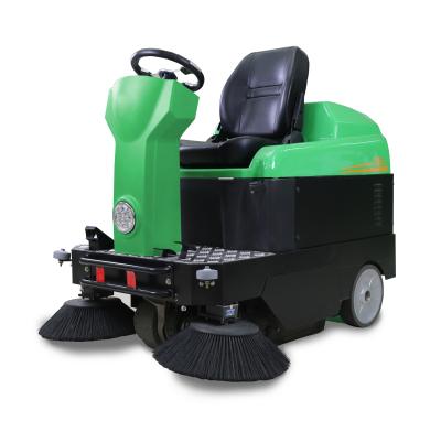 China 550kg Weight Battery-Powered Electric Road Vacuum Sweeper for Ride-On Street Cleaning for sale