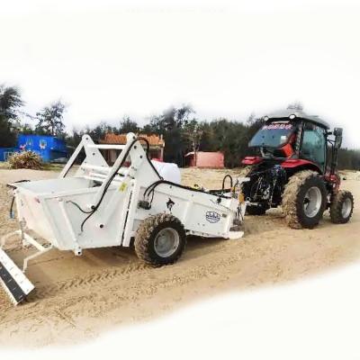 China HANDSOMER 1800 Recolector de piedras remolcado por tractor Máquina duradera de limpieza de arena de playa Producto ambiental en venta