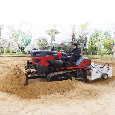 China 2200 KG Tractor Sand Sweeper for Environmental Beach Sand Cleaning and Waste Disposal for sale