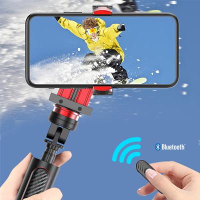 China Professional Manufacturer SEAJIC Fold Tripod Selfie Stick With Remote Shutter 360 Degree Selfie Camera Stabilizer for sale