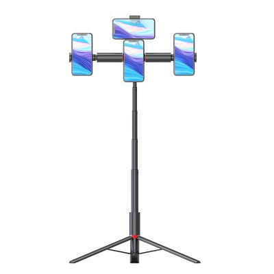 China Design Award 2021 PORTABLE Live Stream Tripod Kit Professional Use Multifunctional Stand with Phone Clips for sale